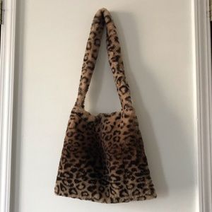 FREE SHIPPINGHand Crafted Cheetah Faux Fur Bag!!